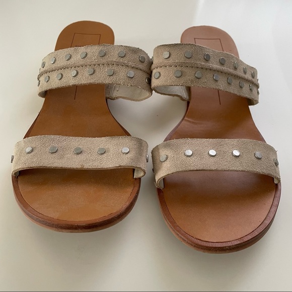 Dolce Vita Pacey Sandals in Sand Suede - Picture 2 of 7